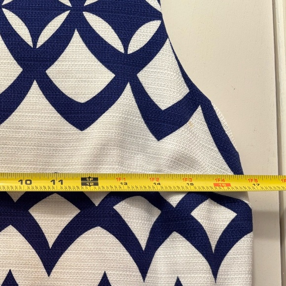 Crown & Ivy Dress Blue and White Size 6 - Picture 8 of 9